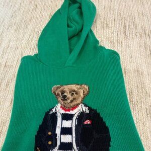 Polo by Ralph Lauren Green Sweater with Bear Design